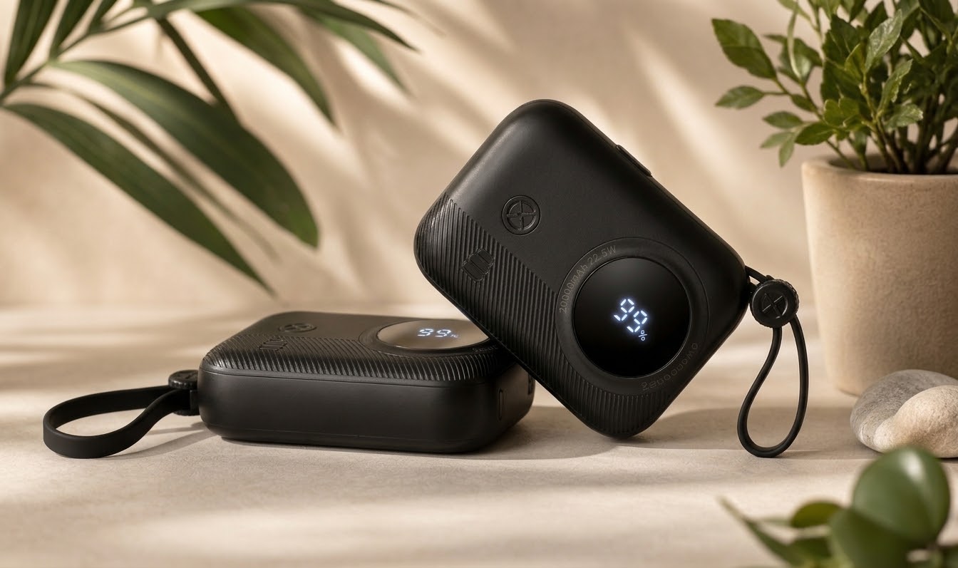 Batería Portátil Voltify 20,000 mAh - Carga Rápida 22.5W con Cables Integrados